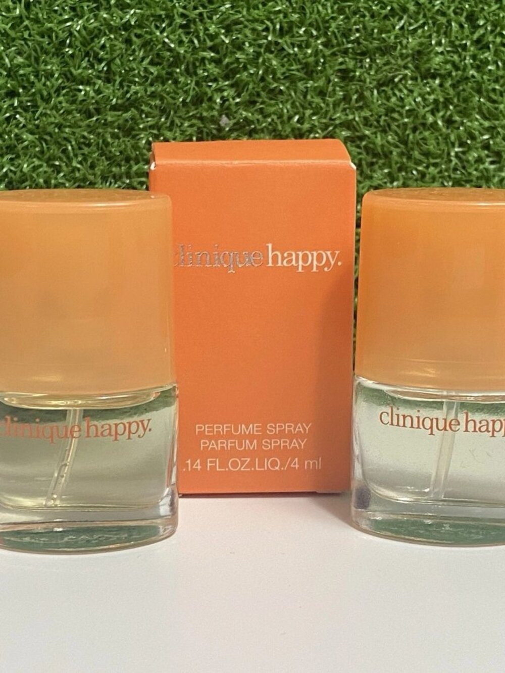 Clinique Happy Perfume Parfum Spray Citrus & Flowers 4 mL Lot of 2 NEW